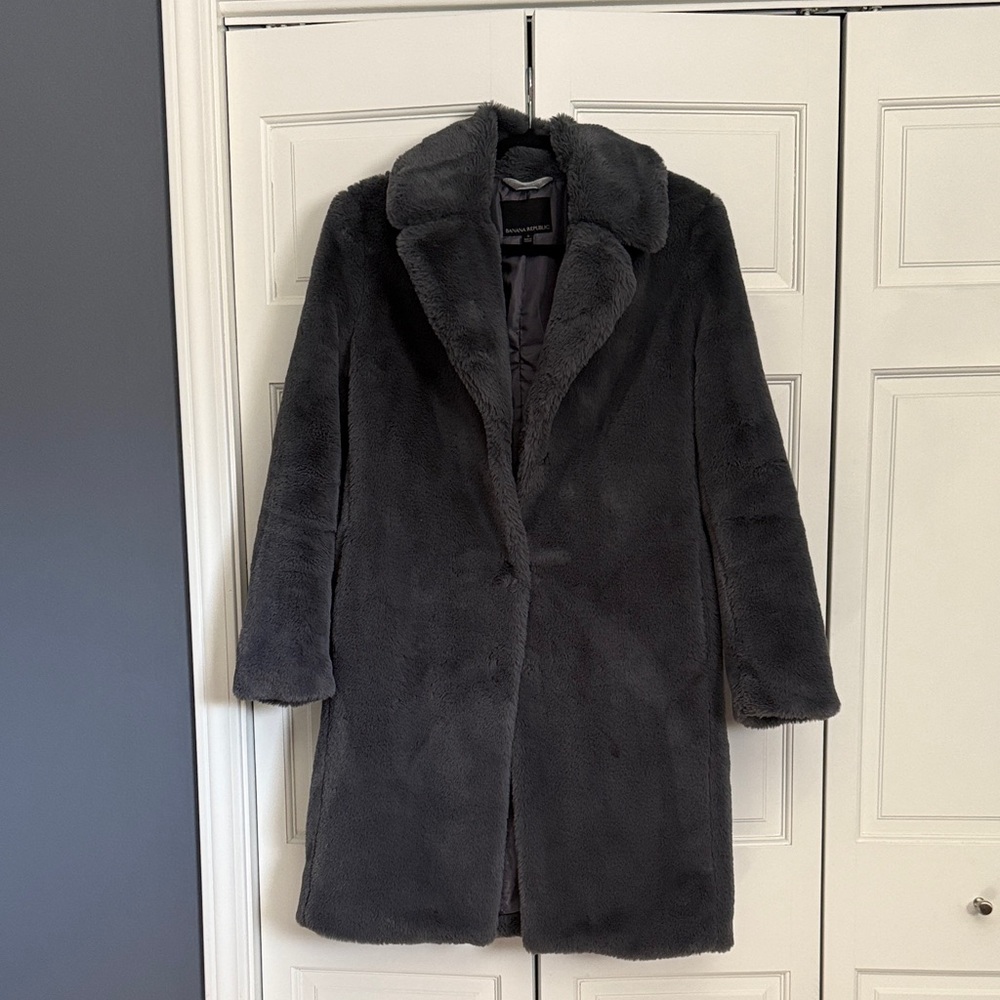 Zara Dark Gray Teddy Jacket
